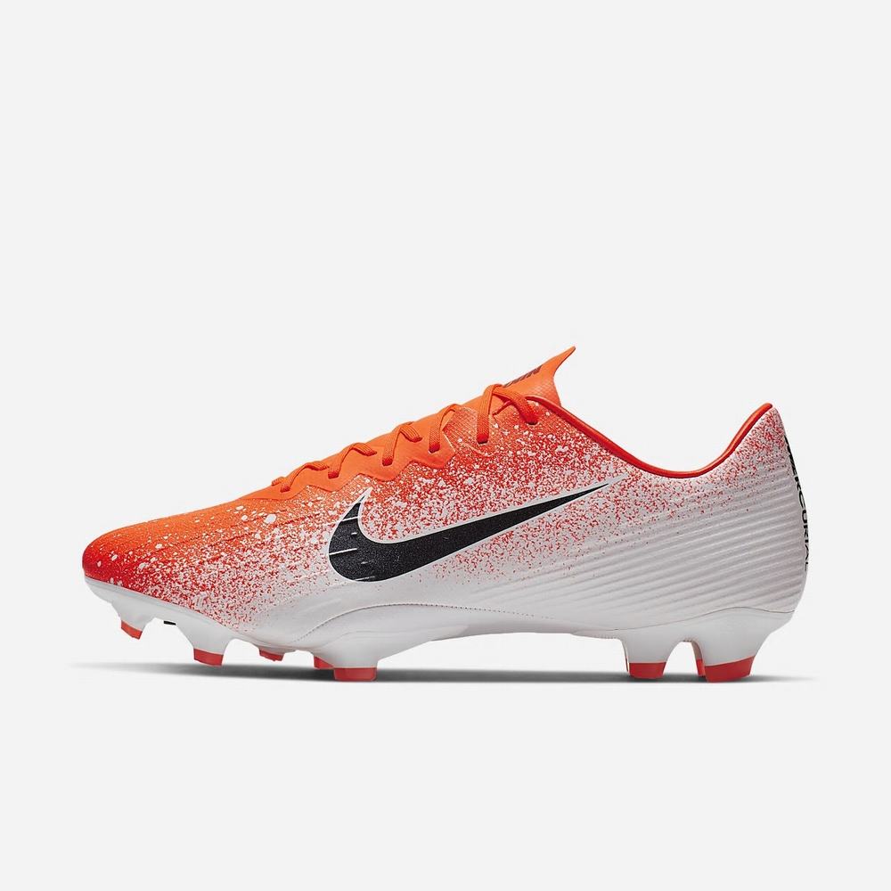 Crampon De Foot Nike Vapor 12 Pro FG Rouge 0857-629 Hyper Crimson/White/Metallic Silver/Black Femme | XJN-58710910